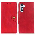 For Samsung Galaxy A05s 4G Copper Buckle Sheepskin Texture Leather Phone Case(Red)