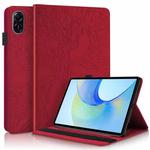 For Honor Pad X9 / X8 Pro Tree Life Series Embossed Leather Tablet Case(Red)