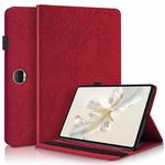 For Honor Pad 9 Tree Life Series Embossed Leather Tablet Case(Red)