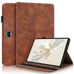For Honor Pad 9 Tree Life Series Embossed Leather Tablet Case(Brown)