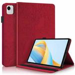 For Honor Pad X9a / X9 Pro Tree Life Series Embossed Leather Tablet Case(Red)