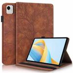 For Honor Pad X9a / X9 Pro Tree Life Series Embossed Leather Tablet Case(Brown)