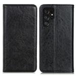 Samsung Galaxy S24 Ultra Magnetic Crazy Horse Texture Leather Phone Case(Black)