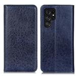 Samsung Galaxy S24 Ultra Magnetic Crazy Horse Texture Leather Phone Case(Blue)