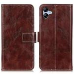 For Samsung Galaxy A05 4G Retro Crazy Horse Texture Leather Phone Case(Brown)