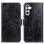 For Samsung Galaxy S24 Retro Crazy Horse Texture Leather Phone Case(Black)
