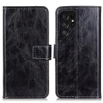 For Samsung Galaxy S24 Ultra Retro Crazy Horse Texture Leather Phone Case(Black)