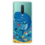 For OnePlus 8 Shockproof Painted Transparent TPU Protective Case(Whale Seabed)