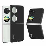 For Huawei Pocket 2 ABEEL Genuine Leather Wave Black Edge Phone Case(Black)