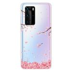 For Huawei P40 Pro Shockproof Painted TPU Protective Case(Cherry Blossoms)