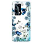 For Huawei P40 Pro+ Shockproof Painted TPU Protective Case(Chrysanthemum Butterfly)
