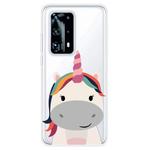 For Huawei P40 Pro+ Shockproof Painted TPU Protective Case(Fat Unicorn)