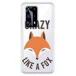 For Huawei P40 Pro+ Shockproof Painted TPU Protective Case(Fox)