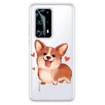 For Huawei P40 Pro+ Shockproof Painted TPU Protective Case(Love Corgi)