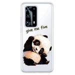 For Huawei P40 Pro+ Shockproof Painted TPU Protective Case(Fighting Panda)