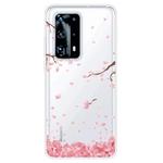 For Huawei P40 Pro+ Shockproof Painted TPU Protective Case(Cherry Blossoms)