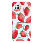 For Huawei P40 lite / nova 6 SE Shockproof Painted TPU Protective Case(Strawberry)