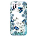 For Huawei P40 lite E / Y7p Shockproof Painted TPU Protective Case(Chrysanthemum Butterfly)