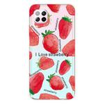 For Huawei P40 lite E / Y7p Shockproof Painted TPU Protective Case(Strawberry)