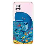 For Huawei P40 lite E / Y7p Shockproof Painted TPU Protective Case(Whale Seabed)