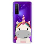 For Huawei P40 lite 5G / nova 7 SE Shockproof Painted TPU Protective Case(Fat Unicorn)