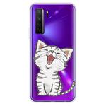 For Huawei P40 lite 5G / nova 7 SE Shockproof Painted TPU Protective Case(Laughing Cat)