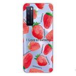 For Huawei nova 7 5G Shockproof Painted TPU Protective Case(Strawberry)