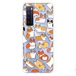 For Huawei nova 7 5G Shockproof Painted TPU Protective Case(Corgis)