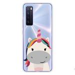 For Huawei nova 7 5G Shockproof Painted TPU Protective Case(Fat Unicorn)