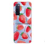 For Huawei nova 7 Pro 5G Shockproof Painted TPU Protective Case(Strawberry)