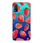 For Huawei P smart 2020 Shockproof Painted TPU Protective Case(Strawberry)
