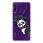 For Huawei Y6p Shockproof Painted TPU Protective Case(Bamboo Panda)