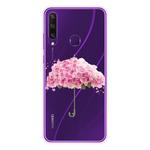 For Huawei Y6p Shockproof Painted TPU Protective Case(Flower Umbrella)