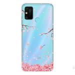 For Huawei Honor 9A Shockproof Painted TPU Protective Case(Cherry Blossoms)