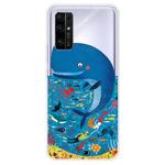 For Huawei Honor 30 Shockproof Painted TPU Protective Case(Whale Seabed)