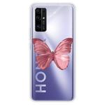 For Huawei Honor 30 Pro Shockproof Painted TPU Protective Case(Red Butterfly)