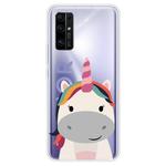 For Huawei Honor 30S Shockproof Painted TPU Protective Case(Fat Unicorn)