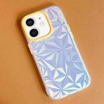 For iPhone 12 Laser Diamond Pattern Frosted Phone Case(Yellow)