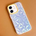 For iPhone 11 Laser Diamond Pattern Frosted Phone Case(Yellow)