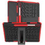 For Samsung Galaxy Tab S9+ Tire Texture TPU + PC Tablet Case(Red)