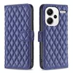 For Xiaomi Redmi Note 13 Pro+ 5G Diamond Lattice Wallet Leather Flip Phone Case(Blue)