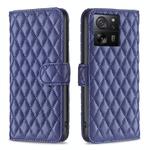 For Xiaomi 13T / 13T Pro / Redmi K60 Ultra Diamond Lattice Wallet Leather Flip Phone Case(Blue)