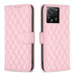 For Xiaomi 13T / 13T Pro / Redmi K60 Ultra Diamond Lattice Wallet Leather Flip Phone Case(Pink)