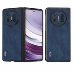 For Huawei Mate X5 ABEEL PU Leather Black Edge Phone Case(Blue)