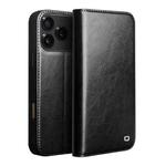 For iPhone 17 Pro Max QIALINO Classic Genuine Leather Phone Case(Black)