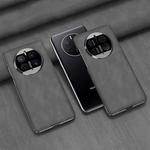 For Huawei Mate 50 Pro GKK Electroplating Leather Surface Phone Case(Grey)