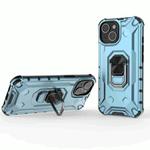 For iPhone 14 Ice Armor Series Ring Holder Phone Case(Blue)