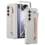 For Samsung Galaxy Z Fold5 5G GKK Integrated Ultra-thin PC Phone Case with Pen Slots, No Include Pen(Silver)