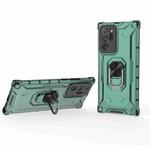 For Samsung Galaxy Note20 Ultra Ice Armor Series Ring Holder Phone Case(Green)