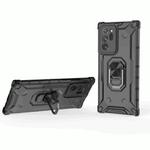 For Samsung Galaxy Note20 Ultra Ice Armor Series Ring Holder Phone Case(Black)